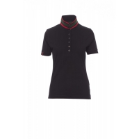 Woman´s polo shirt MEMPHIS LADY BLACK/RED-GREEN