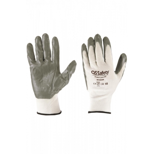 N1002E Nitrilové rukavice šedé