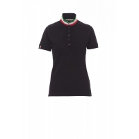 Women's polo shirt NATION LADY BLACK/ITALY