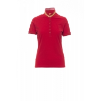 Women's polo shirt NAUTIC LADY PASSION RED/WHITE-FL