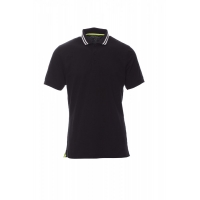 Polo shirt NAUTIC BLACK/WHITE-FLUORESC