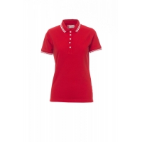 Women´s polo shirt SKIPPER LADY RED/WHITE