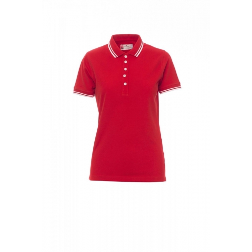 Women´s polo shirt SKIPPER LADY RED/WHITE