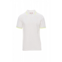 Polo shirt SKIPPER WHITE/NEON YELLOW