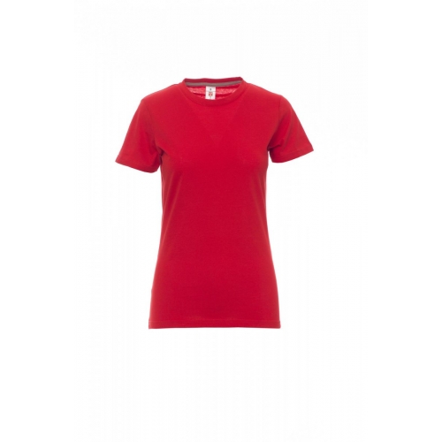 Women's T-shirt SUNSET LADY RED