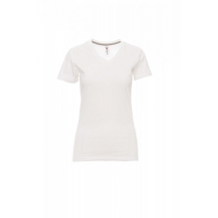 Women's T-shirt V-NECK LADY WHITE