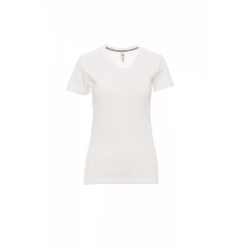 Women's T-shirt V-NECK LADY WHITE