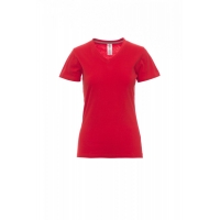Women's T-shirt V-NECK LADY RED