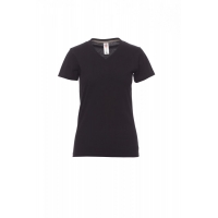 Women's T-shirt V-NECK LADY BLACK
