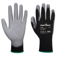 A120 - PU Palm Glove Black/Grey