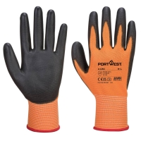 PU Palm Glove Orange/Black