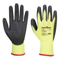 A120 - PU Palm Glove Yellow/Black
