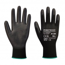 PU Palm Glove Latex Free (Retail Pack) Black