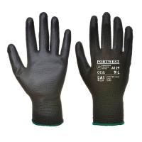 PU rukavice bez latexu - čierne