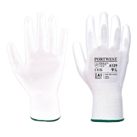 PU rukavice bez latexu - kartón (480) biele
