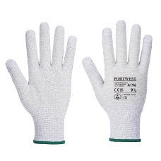 Antistatická Micro Dot rukavica sivá/biela