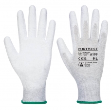 Antistatic PU Palm Glove Grey