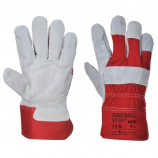 Premium Chrome Rigger Glove Red