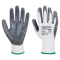 Flexo Grip Nitrile Glove Grey/White