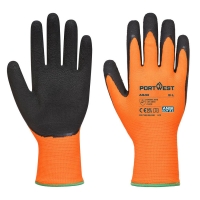Hi-Vis Grip Glove - Latex Orange/Black