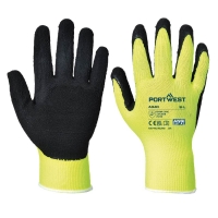 Hi-Vis Grip Glove - Latex Yellow