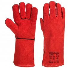 Zimné zváracie rukavice, červené