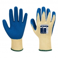A610 - LR Latex Grip Glove Yellow/Blue