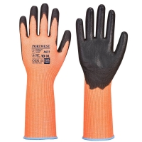 Vis-Tex Cut Glove Long Cuff Orange/Black