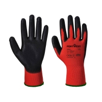 Červená - PU rukavice červená/čierna