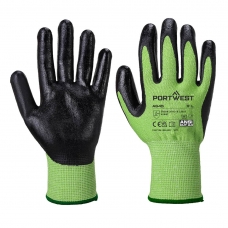Green Cut Glove - Nitrile Foam Green/Black