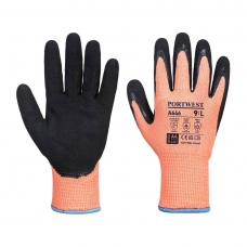 Vis-Tex Winter HR Cut Glove Nitrile Orange/Black