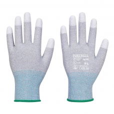 MR13 ESD PU Fingertip Glove (Pk12) Grey/White