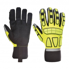 Bezpečnostné rukavice bez podšívky žlté