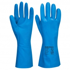 Potravinárska nitrilová rukavice, modré