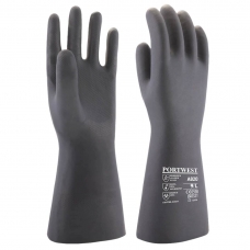Neoprénové chemické rukavice čierne