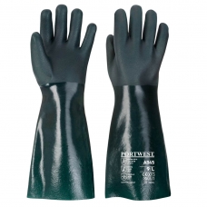 Double Dipped PVC Gauntlet 45cm Green