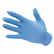 Nepudrované vinylové rukavice na jedno použitie (100ks) modré