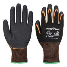 Grip 15 Nitrile Double Palm Glove Black/Orange