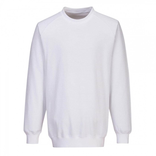 Anti-Static ESD Sweatshirt White