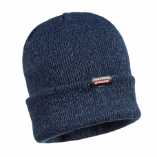 Insulated Reflective Knit Beanie Navy