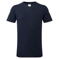 V-Neck Cotton T-Shirt Navy