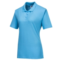 B209 - Naples Women's Polo Shirt Sky Blue