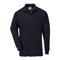 Genoa Long Sleeved Polo Shirt Black