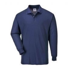 Genoa Long Sleeved Polo Shirt Navy