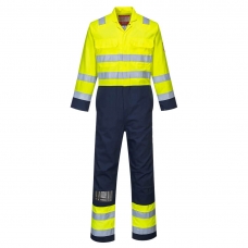 Bizflame Work Hi-Vis Anti-Static Coverall Yellow/Navy