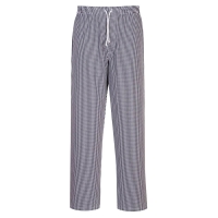 Bromley Chefs Trousers Blue Check Tall