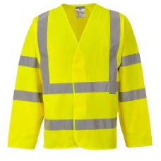Hi-Vis Band and Brace Jacket L/S  Yellow