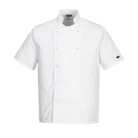 Cumbria Chefs Jacket S/S White