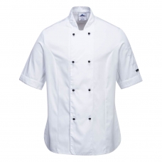 Rachel Women's Chefs Jacket S/S White
