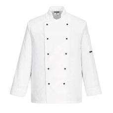 Somerset Chefs Jacket L/S White